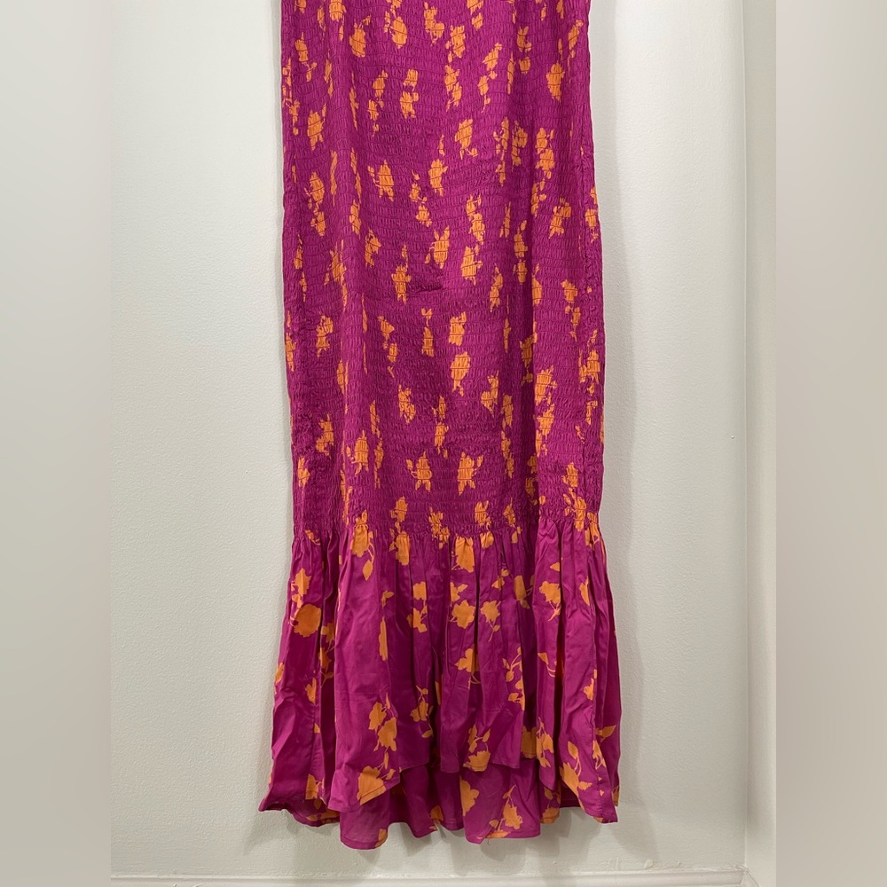 CELANDINE OFF-THE-SHOULDER SMOCKED
MIDI DRESS, Size XL NWT - Picture 5 of 15